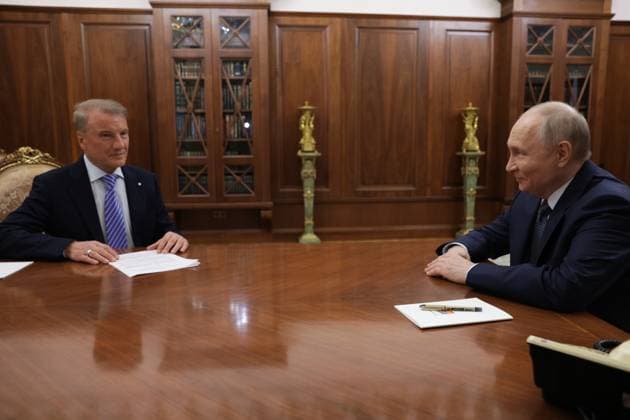 Russland, Wladimir Putin trifft Herman Gref