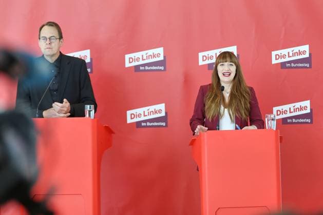 Berlin, Die Linke Pressekonferenz nach Fraktionssitzung