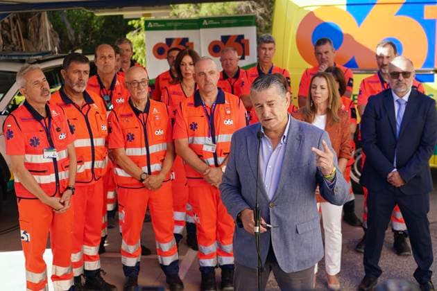 Spanien, Presentation neuer Tablets für den Rettungsdienst 061 in Malaga