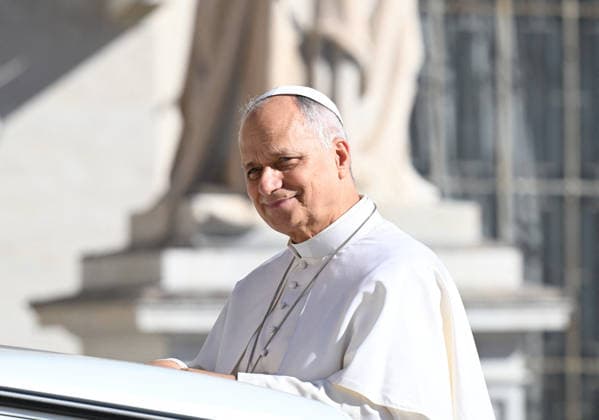 Vatikan, Papst Leo XIV. während Generalaudienz