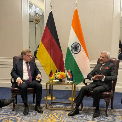 USA, UN-Generalversammlung in New York, Johann Wadephul trifft Subrahmanyam Jaishankar