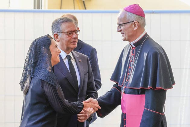 Vatikan, Portugal Präsident Antonio Jose Martins Seguro zu Besuch
