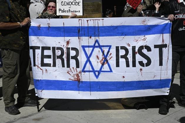 USA, Protest während UNGA81-Woche vor dem UN-Hauptquartier in New York