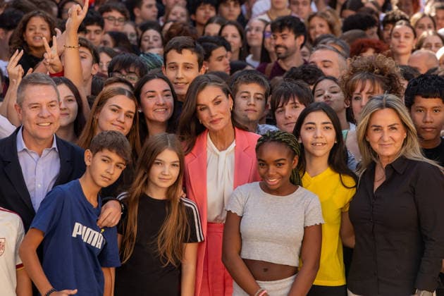 Royals, Spanien, Königin Letizia besucht Berufsausbildungszentrum in Talavera de la Reina