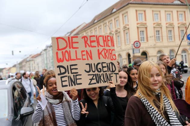 Brandenburg, Protest gegen Wehrpflicht in Potsdam