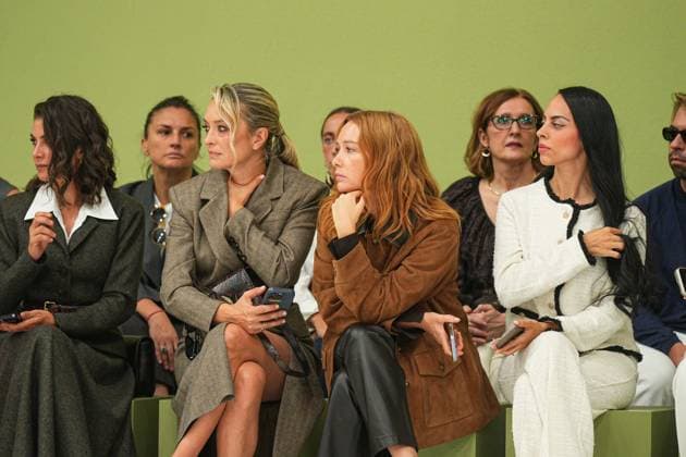 Mailand Fashion Week, Gäste der Luisa Spagnoli Modenschau