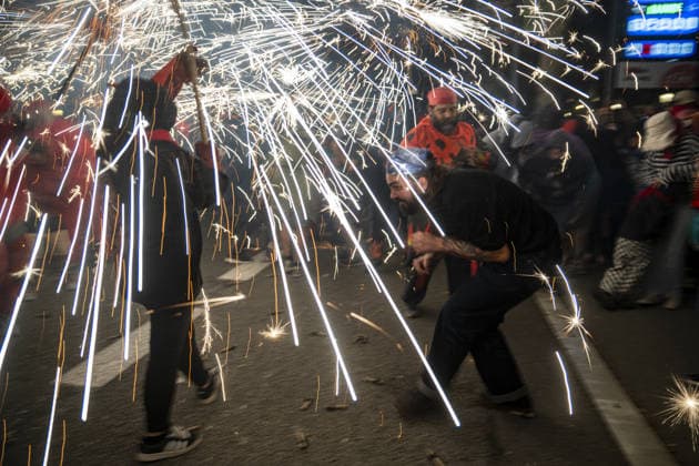 Spanien, La Merce Festival in Barcelona
