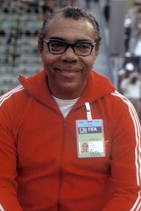 Nationaltrainer Antoine Tassy (Haiti) Fußball WM Herren Weltmeisterschaft 1974, Länderspiel, Nationalmannschaft, Nationalteam, Vdia Porträt Gruppe 4 München