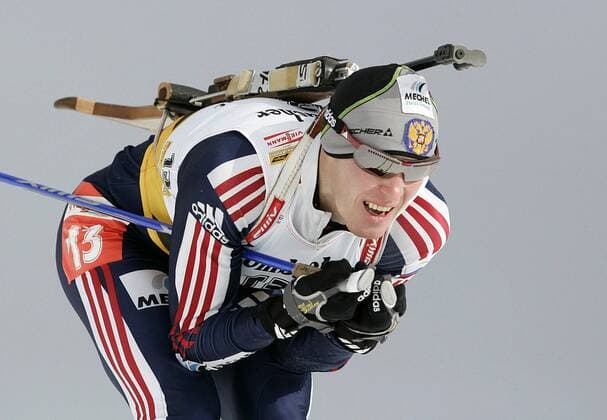 Sergei Tchepikov (Rußland) Biathlon Herren Weltcup 2005 2006, Welt Cup, Worldcup, World, WC, 10km, 10 km, Kilometer, Sprint Einzelbild Hochfilzen