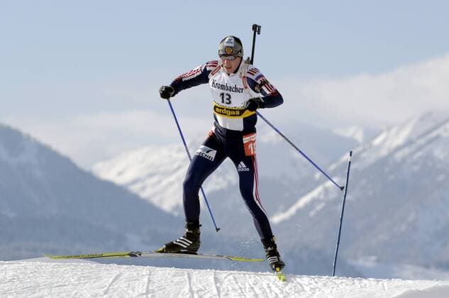 Sergei Tchepikov (Rußland) Biathlon Herren Weltcup 2005 2006, Welt Cup, Worldcup, World, WC, 10km, 10 km, Kilometer, Sprint Einzelbild Hochfilzen Dynamik, Biathlon Herren Weltcup 2005 2006, Welt Cup, Worldcup, World, WC, 10km, 10 km, Kilometer, Sprint Einzelbild Hochfilzen Dynamik,