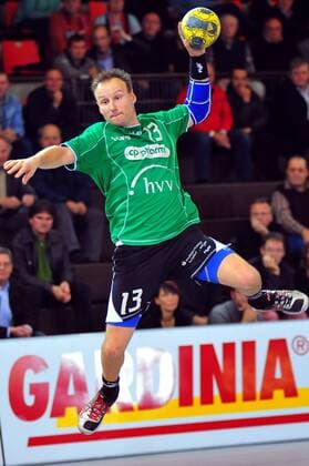 Christopher Nordmeyer (Hannover Burgdorf) Handball Herren DHB Pokal 2008 2009, Pokalspiel, TSV Hannover Burgdorf Einzelbild Lübbecke Dynamik,