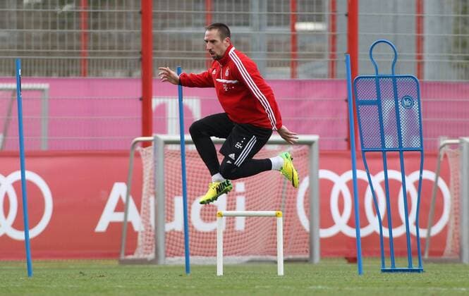 19.03.2014,FC Bayern Training, Saebenerstrasse,Muenchen, Fussball,Sport,im Franck Ribery EP_prz