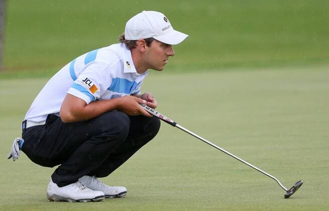 GOLF - Goesser Open 2015 MARIA LANKOWITZ,AUSTRIA,09.MAY.15 - GOLF - Alps Tour, Goesser Open, GC Erzherzog Johann. Image shows Lukas Nemecz (AUT). GEPAxpictures xChristianxWalgram