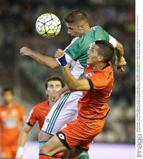 Liga BBVA match between Betis Sevilla and Deportivo La Coruna. In this picture, Joaquin and Faycal. xRAMONxNAVARROx 