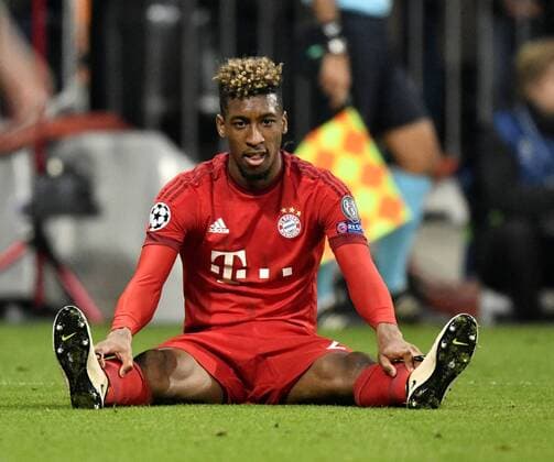 Enttäuaschung bei Kingsley Coman FC Bayern München FC Bayern München FCB vs Atletico Madrid UEFA Champions-League CL Halbfinale Rückspiel Saison 2015 2016 München Allianz Arena 03.05.2016 FC Bayern München FCB vs Atletico Madrid