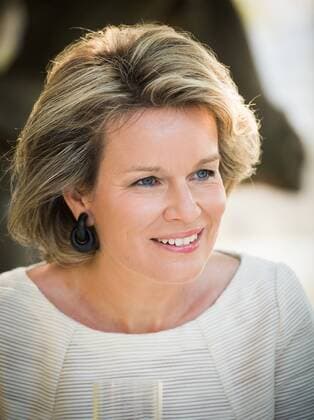 Queen Mathilde of Belgium pictured during a meeting of Belgian royal couple with street children project Amar, partner of Belgian NGO KIYO for children s rights at MAM (Museu of Arte Moderna), in the margin of the presence of the royal couple in Rio, Brazil for the 2016 Olympic Games Olympische Spiele Olympia OS Friday 05 August 2016. BENOITxDOPPAGNE  x04903960x