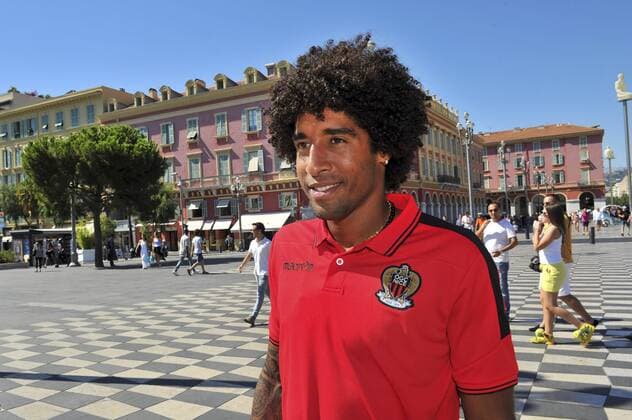 Fußball, OGC Nizza präsentiert Neuzugang Dante Bonfim (OGCNice) - Presentation place Massena FOOTBALL : Presentation Dante - OGC Nice - 24 08 2016 NorbertScanella Panoramic