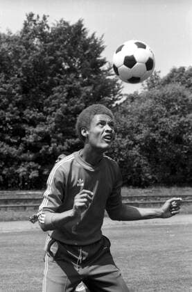 WM 1974, Nationalmannschaft Haiti in der Sportschule Grünwald, Ernst Jean Joseph