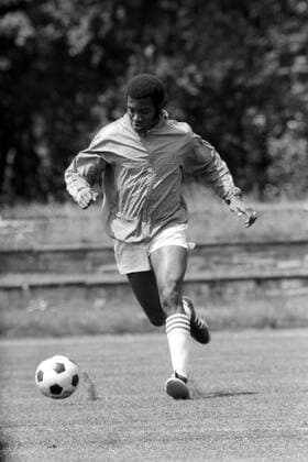 WM 1974, Nationalmannschaft Haiti in der Sportschule Grünwald, Wilner Nazaire