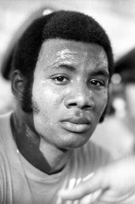WM 1974, Nationalmannschaft Haiti in der Sportschule Grünwald, Wilner Nazaire