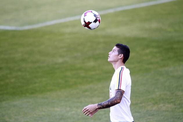 Bilder des Tages - SPORT Colombia s James Rodriguez during training session. June 6,2017.  (2017060680)