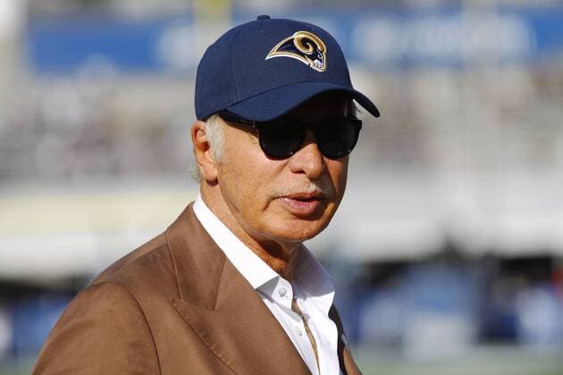 August 12, 2017 - Los Angeles, CA, USA - LOS ANGELES, CA - AUGUST 12, 2017 - Los Angeles Rams owner Stan Kroenke looks on before a game against the Dallas Cowboys at the Los Angeles Memorial Coliseum. NFL American Football Herren USA Preseason 2017: Rams 13:10 Cowboys - ZUMAs44_ 20170812_zaf_s44_008 Copyright: xK.C.xAlfredx