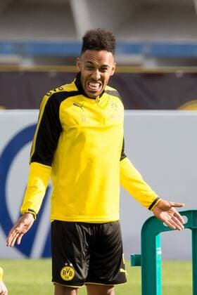 Themen der Woche - SPORT Bilder des Tages - SPORT Marbella, Spanien, 07.01.2018, Trainingslager 2018 BV Borussia Dortmund, Auba, Pierre-Emerick Aubameyang (BVB) gestikuliert ( DeFodi001