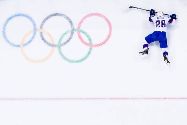 PyeongChang 2018 - Highlights der Olympischen Spiele Olympia-Bilder des Tages - SPORT PyeongChang 2018 - Eishockey, Herren, Deutschland - Norwegen 180218 Niklas Roest of Norway in the Men s Ice hockey Eishockey Preliminary Round match between Norway and Germany during day nine of the 2018 Winter Olympics on February 18, 2018 in Pyeongchang. Photo: Jon Olav Nesvold BILDBYRN kod JE 160178 Copyright: JONxOLAVxNESVOLD BB180218JE064