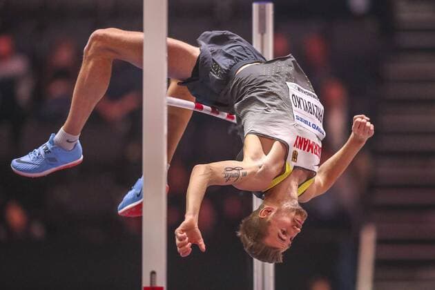 Themen der Woche - SPORT Bilder des Tages - SPORT IAAF World Indoor Championships; Birmingham, 01.03.18 Mateusz Przybylko (GER), IAAF World Indoor Championships am 01.03.18 in der Arena Birmingham in Birmingham (Great Britain). Mateusz Przybylko (GER), IAAF World Indoor Championships on 01.03.18 at the Arena Birmingham in Birmingham (Great Britain).