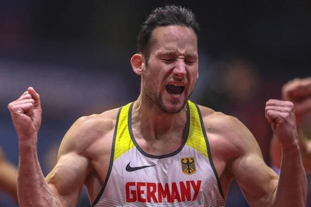 Themen der Woche - SPORT Bilder des Tages - SPORT IAAF World Indoor Championships; Birmingham, 03.03.18 Kai Kazmirek (GER), IAAF World Indoor Championships am 03.03.18 in der Arena Birmingham in Birmingham (Great Britain). Kai Kazmirek (GER), IAAF World Indoor Championships on 03.03.18 at the Arena Birmingham in Birmingham (Great Britain).