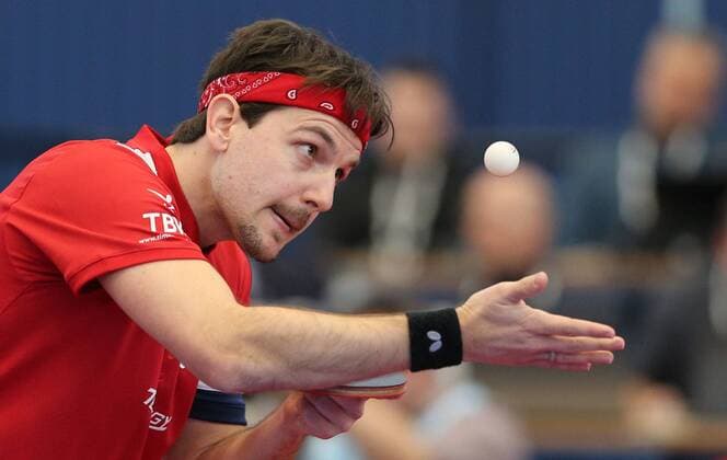 Themen der Woche - SPORT Bilder des Tages - SPORT Timo Boll (Borussia Duesseldorf) bei der Angabe, dem Aufschlag, 86. Nationale Deutsche Meisterschaften, Tischtennis, 03.03.2018, Berlin Copyright: xWuestx Eibner-Pressefotox EP_fwt
