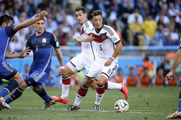 OEZIL Mesut Team Deutschland World Cup 2014 Brasil FIFA Fussball Weltmeisterschaften 2014 in Brasilien Finale Spiel Deutschland gegen Argentinien 1 : 0 am 13.Juli 2014 in Rio de Janeiro