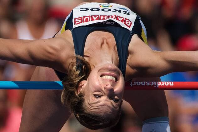 Themen der Woche - SPORT KW23 Bilder des Tages - SPORT 180610 Sofie Skoog of Sweden competes in the women s high jump during Bauhaus-galan on June 10, 2018 in Stockholm. Photo: Joel Marklund BILDBYRN kod JM 87700 Copyright: JOELxMARKLUND BB180610JM143