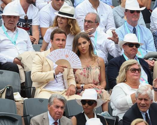 Themen der Woche - SPORT KW23 Bilder des Tages - SPORT Mario Goetze und Frau Ann-Kathrin Brömmel auf der Ehrentribuene von Roland Garros, Herren Endspiel Nadal vs. Thiem Copyright: xJuergenxHasenkopfx