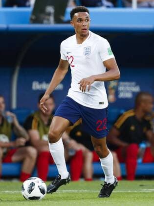 Trent Alexander-Arnold of England during the 2018 FIFA World Cup WM Weltmeisterschaft Fussball Russia group G match between England and Belgium at the Kalingrad stadium on June 28, 2018 in Kaliningrad, Russia FIFA World Cup 2018 Russia 2017 2018 xVIxVIxImagesx xMauricexvanxSteenxWKxIVx 11335699