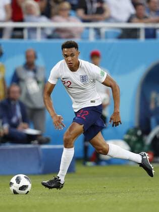 Trent Alexander-Arnold of England during the 2018 FIFA World Cup WM Weltmeisterschaft Fussball Russia group G match between England and Belgium at the Kalingrad stadium on June 28, 2018 in Kaliningrad, Russia FIFA World Cup 2018 Russia 2017 2018 xVIxVIxImagesx xMauricexvanxSteenxWKxIVx 11348943