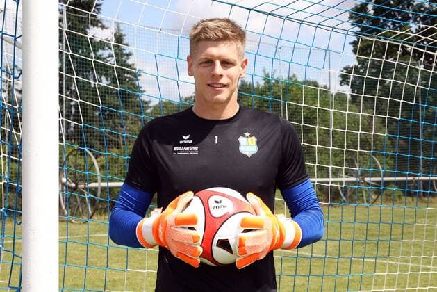 Templin, 25.06.2018, Trainingsplatz Templin, Saison 2018 2019. , Trainingscamp des Chemnitzer FC, Training. , Im Bild: Torwart Jakub Jakubov ( Chemnitz). ,
