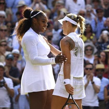 KERBER Angelique GER Siegerin gegen WILLIAMS Serena im Finale der Frauen All England Championships Wimbledon 2018 14.Juli 2018 in Wimbledon