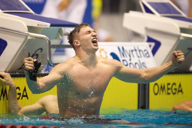 Sport Themen der Woche KW29 Sport Bilder des Tages Schwimmen Berlin 19.07.2018 Deutsche Meisterschaften DM Finale Finals 200 m Schmetterling Butterfly herren Männer Ramon Klenz Neuer Deutscher Rekord