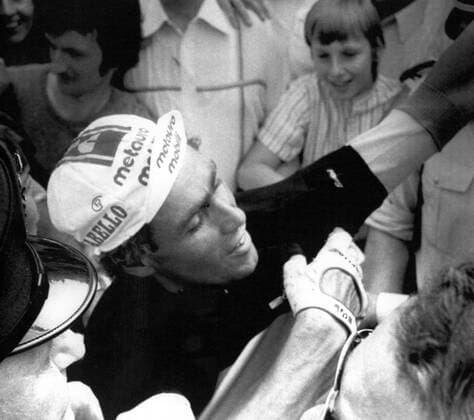 - RONSE, BELGIUM (FILE) : This file picture dated 26 June 1983 is about the Belgian cyclist, Lucien Van Impe. On the picture : he had won the Belgian National Road Race Championships. ARCHIVES  x85190197stx