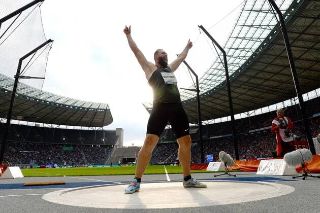 Sport Themen der Woche KW35 Leichtathletik, ISTAF 2018, Diskuswurf Männer, Robert Harting (Deutschland) nach seinem letzten Wurf, 02.09.18, Copyright: xMichaelxHundtx xMatthiasxKochx