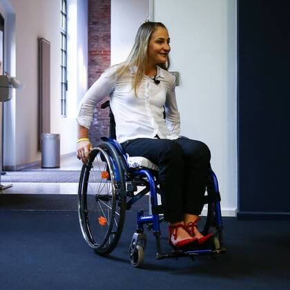 Radsport, Pressekonferenz von Kristina Vogel im Unfallkrankenhaus Berlin zu ihrer Querschnittslähmung, Kristina Vogel, 12.09.18, Copyright: xMichaelxHundtx xMatthiasxKochx
