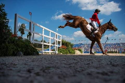 Sport Themen der Woche KW38 Sport Bilder des Tages Springreiten, Weltreiterspiele in Tryon 180921 Simone Blum of Germany with horse DSP Alice in round 2 of the second competition of jumping during the FEI World Equestrian Games on September 21, 2018 in Tryon. Photo: Joel Marklund BILDBYRN kod JM 87784 Copyright: JOELxMARKLUND BB180921JM003