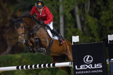 Sport Themen der Woche KW 40 Sport Bilder des Tages FEI JUMPING NATIONSCUP FINAL 2018 BARCELONA Barcelona, Spain, 6.10.2018, Springreiten, FEI JUMPING NATIONSCUP FINAL 2018 BARCELONA - Queen s Cup - Segura Viudas Trophy. Bild zeigt DREHER Hans-Dieter (GER) riding Berlinda.