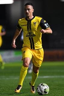 Fußball Regionalliga Staffel West 13. Spieltag SC Verl - Alemannia Aachen am 12.10.2018 in der Sportclub Arena in Verl Stipe Batarilo ( Aachen )