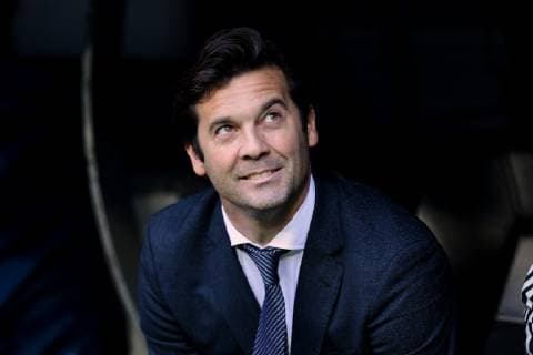 Real Madrid s coach Santiago Solari during La Liga match between Real Madrid and Real Valladolid at Santiago Bernabeu Stadium in Barcelona, Spain. November 03, 2018.  (20181103158)