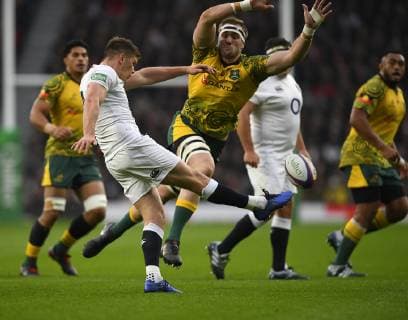 November 25, 2018 - London, England, United Kingdom - England s Owen Farrell seen in action during the England v Australia Quilter Internationals at the Twickenham in London. England Vs Australia Rugby in London, UK - 25 Nov 2018 - ZUMAs197 87038363st Copyright: xGrahamxGlendinningx