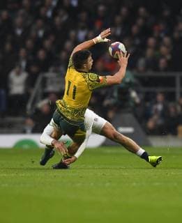 November 25, 2018 - London, England, United Kingdom - Australia s Jack Maddocks and Elliot Daly are seen in action during the England v Australia Quilter Internationals at the Twickenham in London. England Vs Australia Rugby in London, UK - 25 Nov 2018 - ZUMAs197 87038489st Copyright: xGrahamxGlendinningx