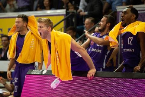 28.10.2018, Basketball-Bundesliga easyCredit-BBL, Saison 2018 19, 5. Spieltag, BG Göttingen - HAKRO Merlins Crailsheim: Göttingens Mathis Mönninghoff gestikuliert. Foto: Swen Pförtner BG Göttingen - HAKRO Merlins Crailsheim