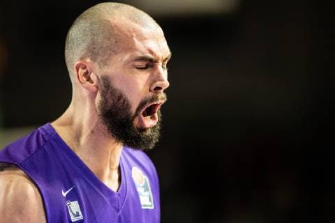 28.10.2018, Basketball-Bundesliga easyCredit-BBL, Saison 2018 19, 5. Spieltag, BG Göttingen - HAKRO Merlins Crailsheim: Göttingens Dennis Kramer gestikuliert. Foto: Swen Pförtner BG Göttingen - HAKRO Merlins Crailsheim